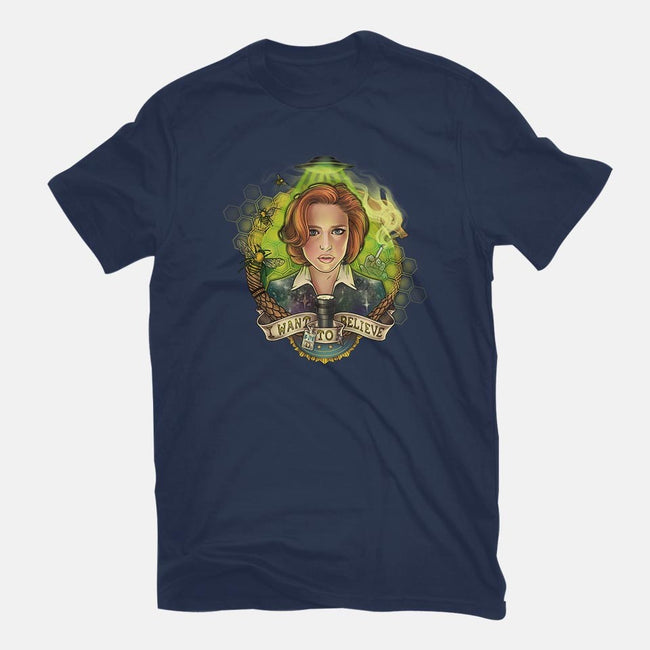 Portrait of a Skeptic-womens basic tee-MeganLara
