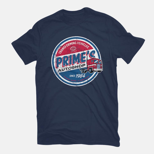 Prime's Autoshop-womens fitted tee-Nemons