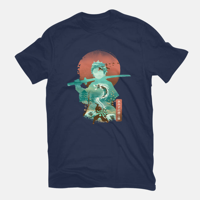 Breath of Water-womens fitted tee-dandingeroz