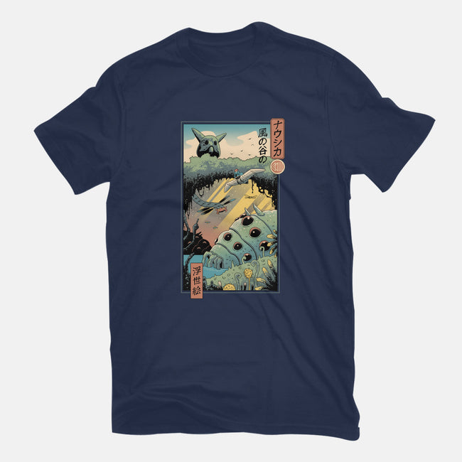 Ukiyo-E Wind Valley-womens fitted tee-vp021