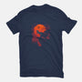 Dino Park Sunset-womens fitted tee-Guillercraist