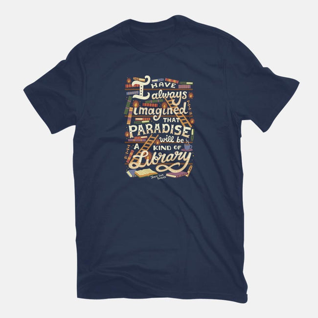 Library is Paradise-youth basic tee-risarodil
