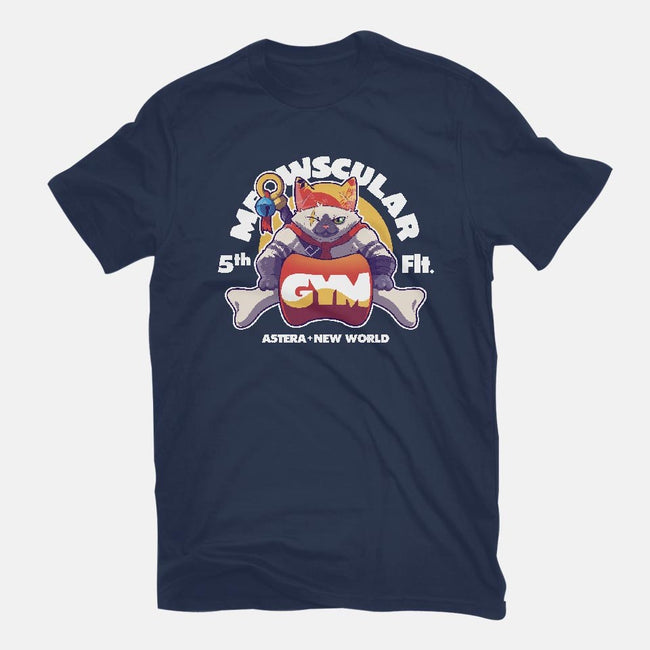 Meowscular Gym-womens basic tee-KindaCreative