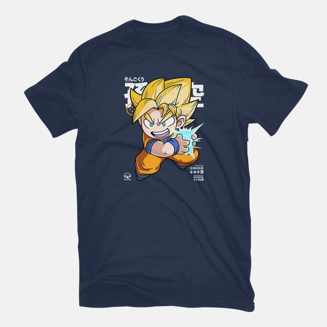 Chibi Kamehameha-womens fitted tee-mankeeboi