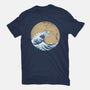 Hokusai Gojira-womens basic tee-Mdk7