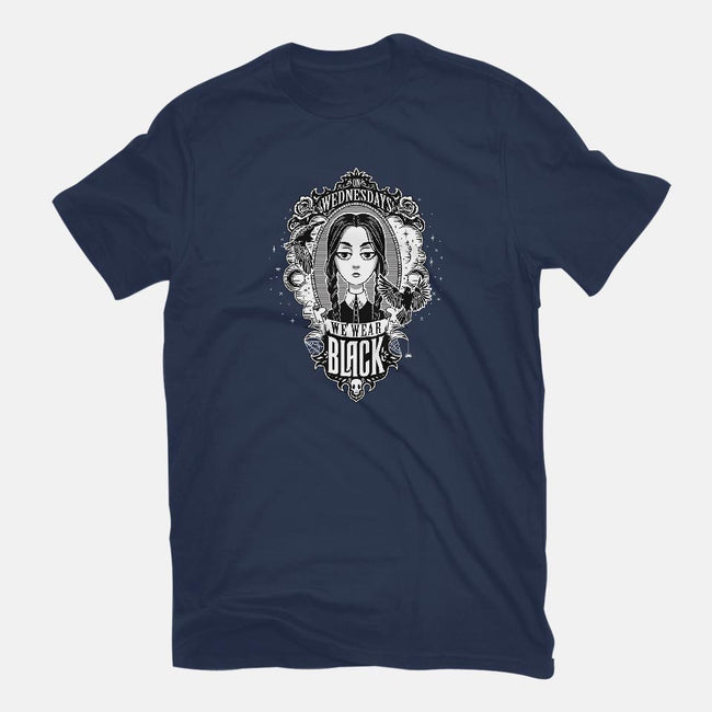 On Wednesdays We Wear Black-womens fitted tee-Kat_Haynes