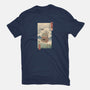 Moving Castle Ukiyo-E-womens fitted tee-vp021