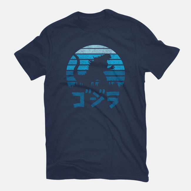 Kaiju Sun Set-womens fitted tee-manospd