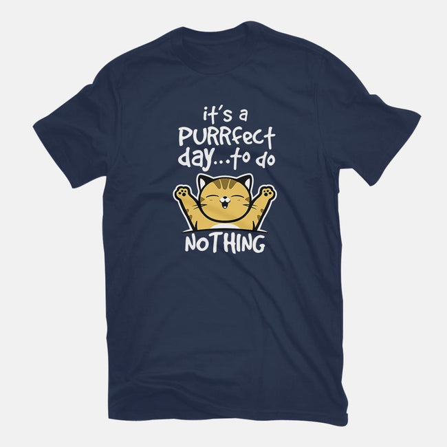 Purrfect Day-mens basic tee-NemiMakeit