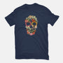 Floral Skull Vintage-womens basic tee-tobefonseca