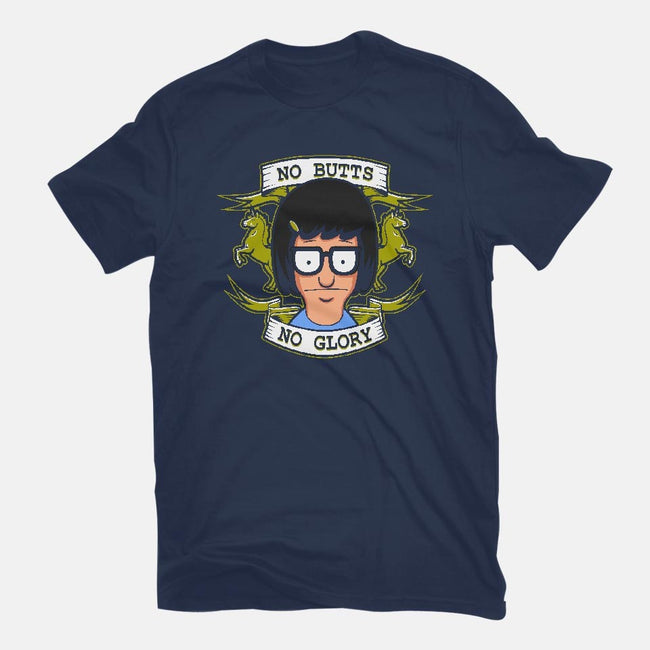 No Butts, No Glory-womens fitted tee-Boggs Nicolas