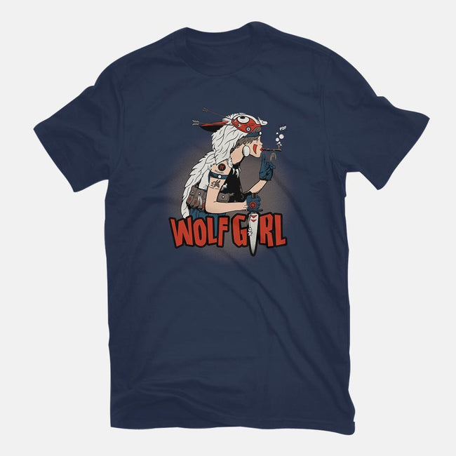 Wolf Girl-womens fitted tee-beware1984