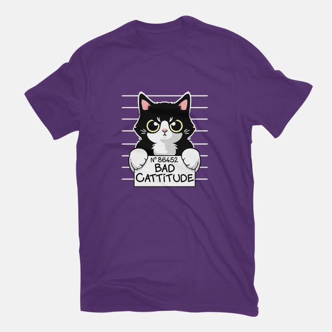 Bad Cattitude-mens basic tee-NemiMakeit