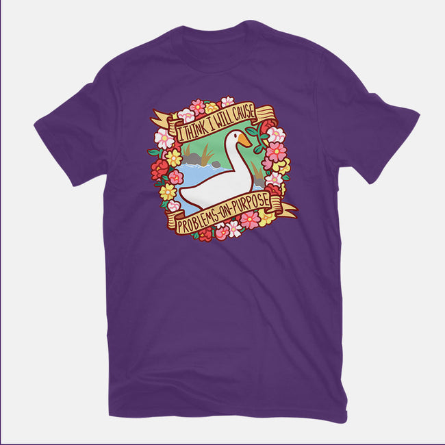 Problematic Goose-womens fitted tee-starsalts