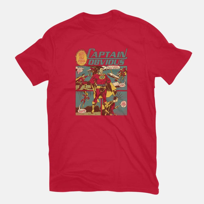 Captain Obvious-womens fitted tee-Joshua Kemble