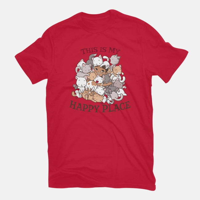 Cat Pile-womens fitted tee-DoOomcat