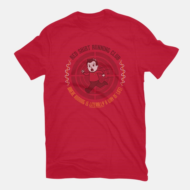 Red Shirt Running Club-womens fitted tee-Beware_1984