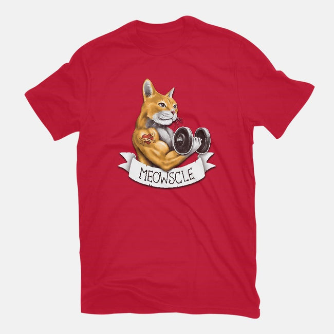 Meowscle-mens basic tee-C0y0te7