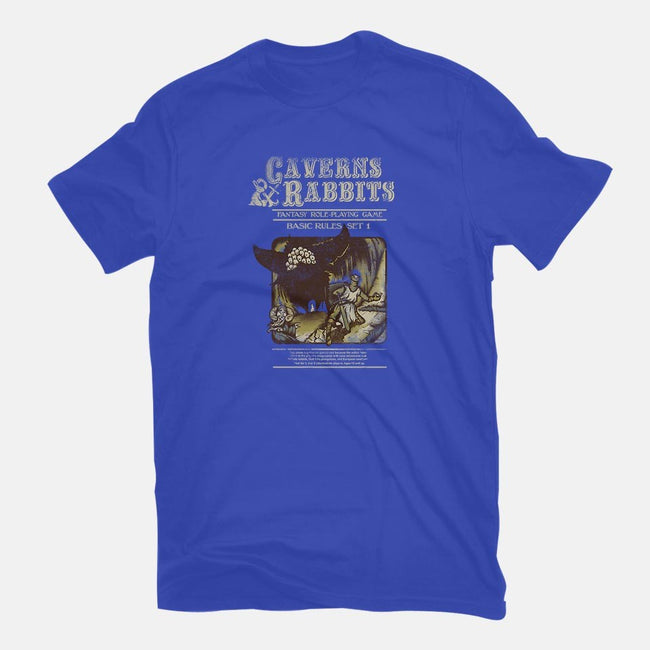 Caverns & Rabbits-womens fitted tee-Creative Outpouring