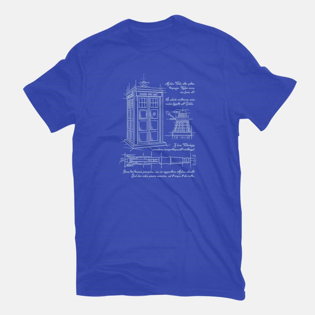 Time Travel Schematic-womens fitted tee-ducfrench
