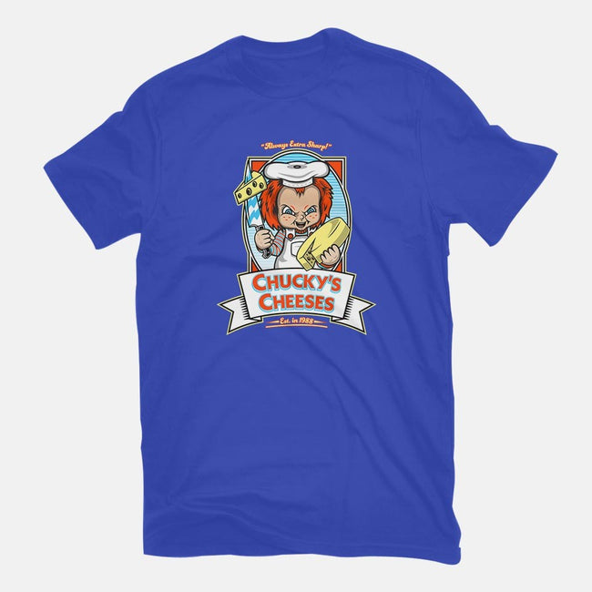 Chucky's Cheeses-womens fitted tee-krusemark