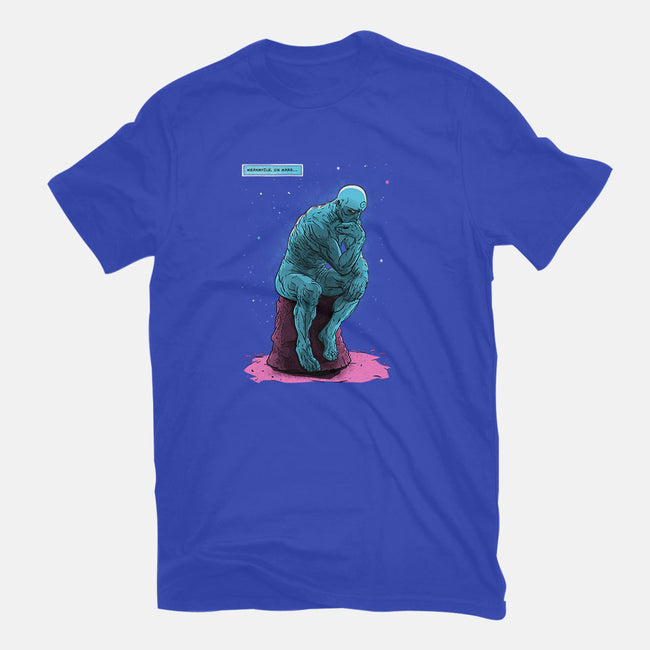 Blue Thinker-womens basic tee-teesgeex