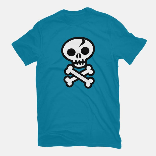Skull and Crossbones-womens fitted tee-wotto
