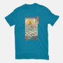 Ukiyo-E By The Sea-womens fitted tee-vp021