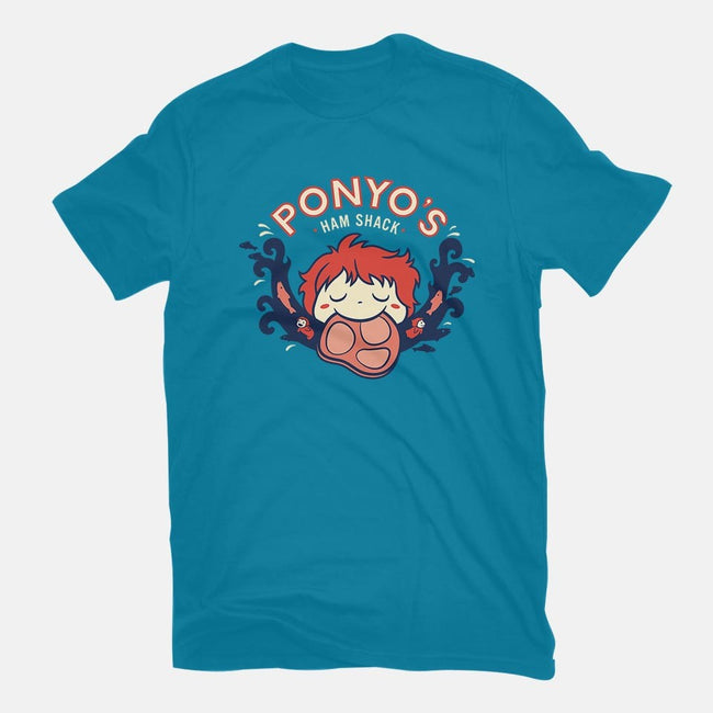 Ponyo's Ham Shack-womens basic tee-aflagg