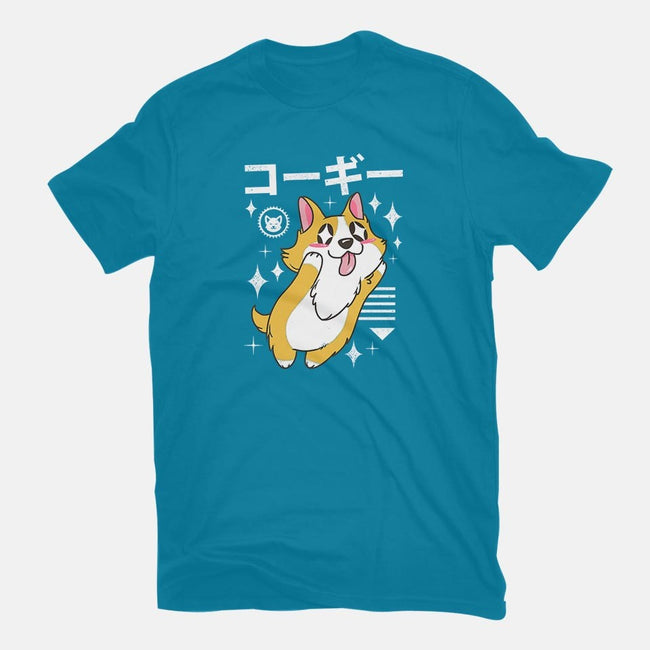 Kawaii Corgi-womens fitted tee-vp021