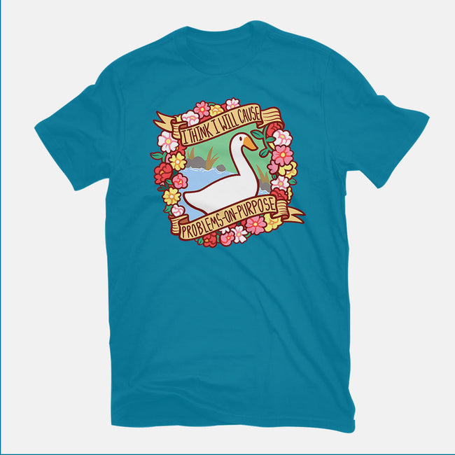 Problematic Goose-womens fitted tee-starsalts