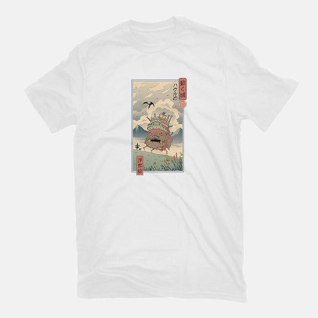 Moving Castle Ukiyo-E-womens basic tee-vp021
