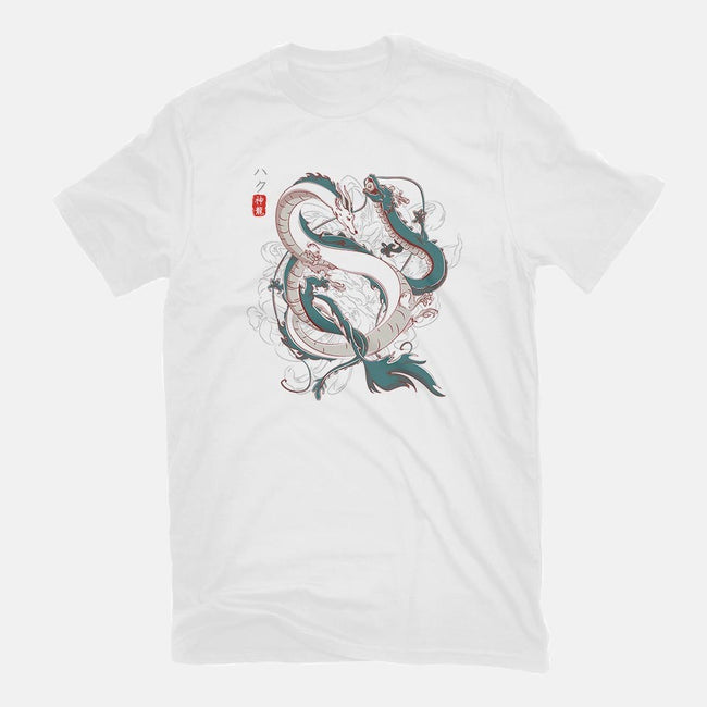 Japanese Dragons-womens fitted tee-IKILO