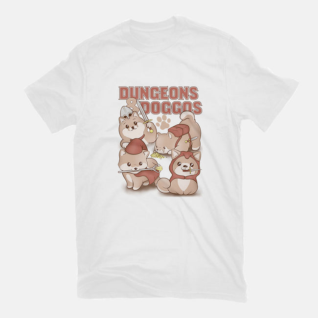 Dungeons and Doggos-womens fitted tee-glassstaff