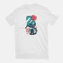 UKIYO E DRAGON-womens basic tee-dandingeroz