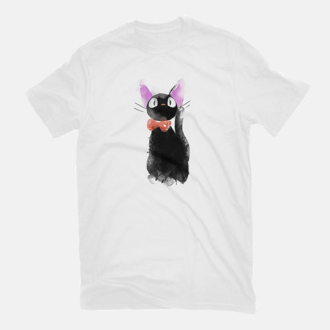 Watercolor Cat-womens fitted tee-ddjvigo