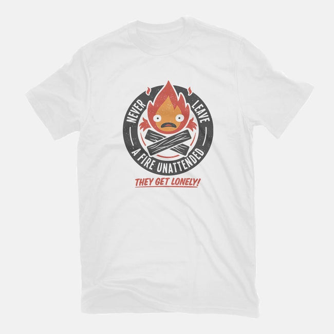Lonely Fire Demon-womens fitted tee-adho1982