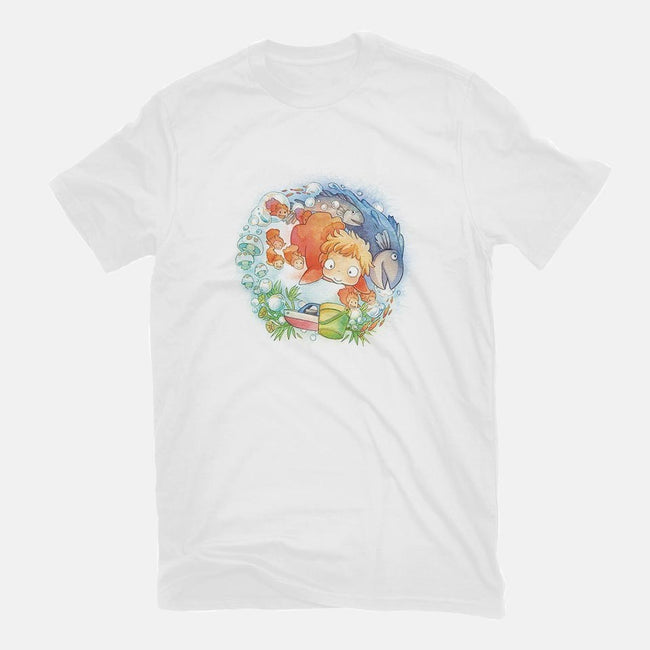 Sea Sisters-womens basic tee-littlebird.bigwolf