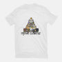 A Very Meowy Christmas-womens fitted tee-kosmicsatellite