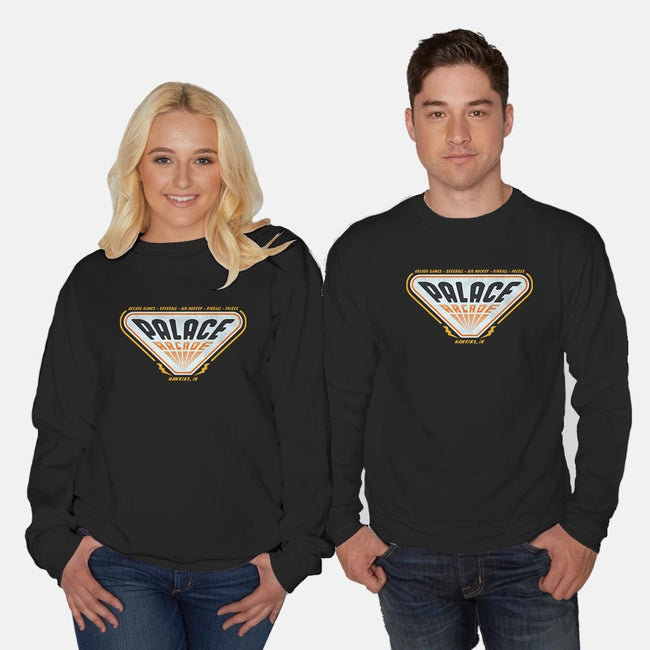 Palace Arcade-unisex crew neck sweatshirt-Beware_1984