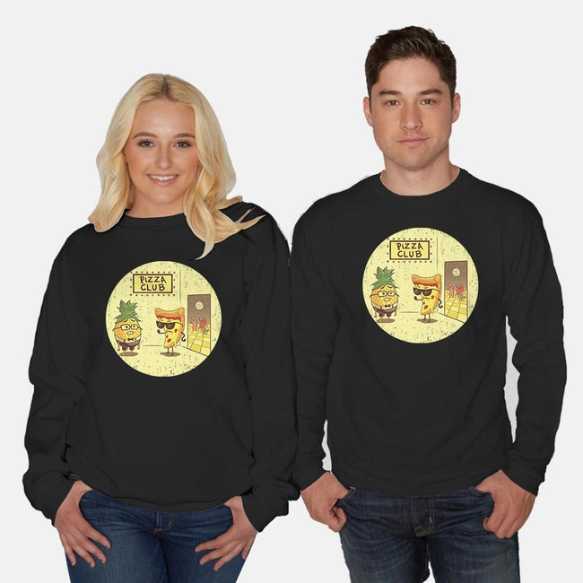 Pizza Club-unisex crew neck sweatshirt-Hootbrush