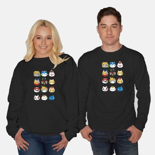Gamer Cats-unisex crew neck sweatshirt-BlancaVidal