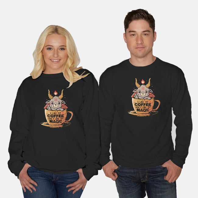 How I Like My Coffee-unisex crew neck sweatshirt-eduely