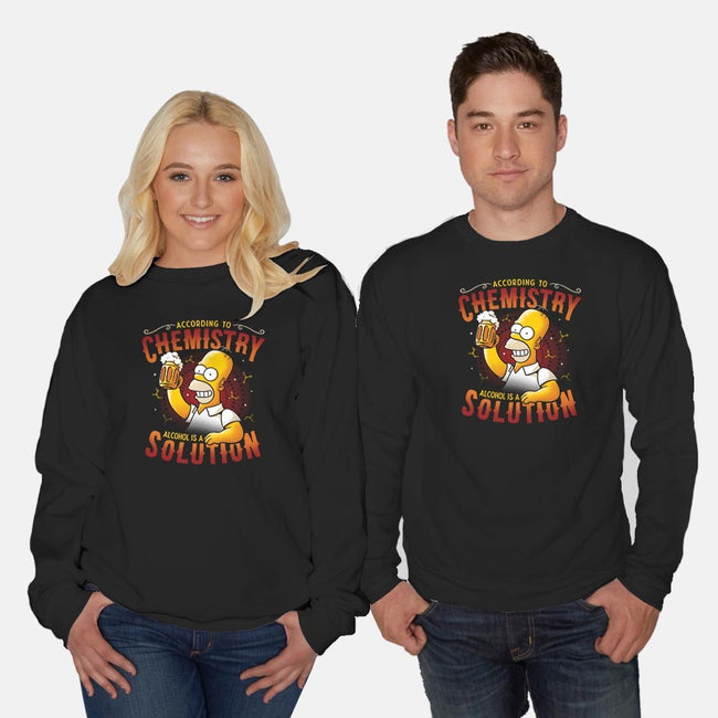 Beer Chemistry-unisex crew neck sweatshirt-eduely