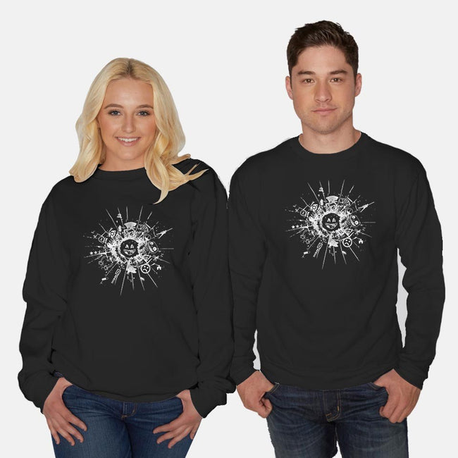 Mirrored-unisex crew neck sweatshirt-Beware_1984