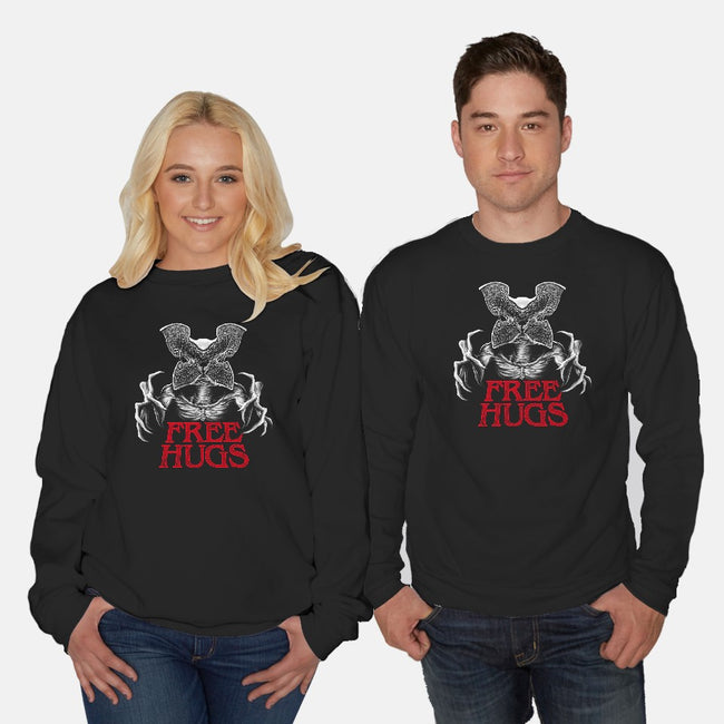 Upside Down Hugs-unisex crew neck sweatshirt-batang 9tees