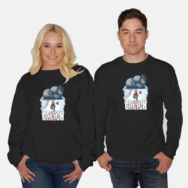 Mean One-unisex crew neck sweatshirt-Six Eyed Monster