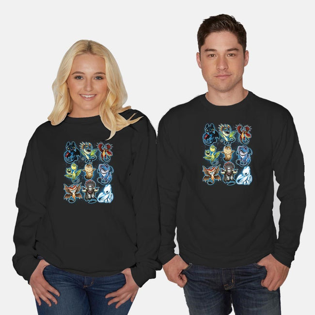 Trained Dragons-unisex crew neck sweatshirt-alemaglia