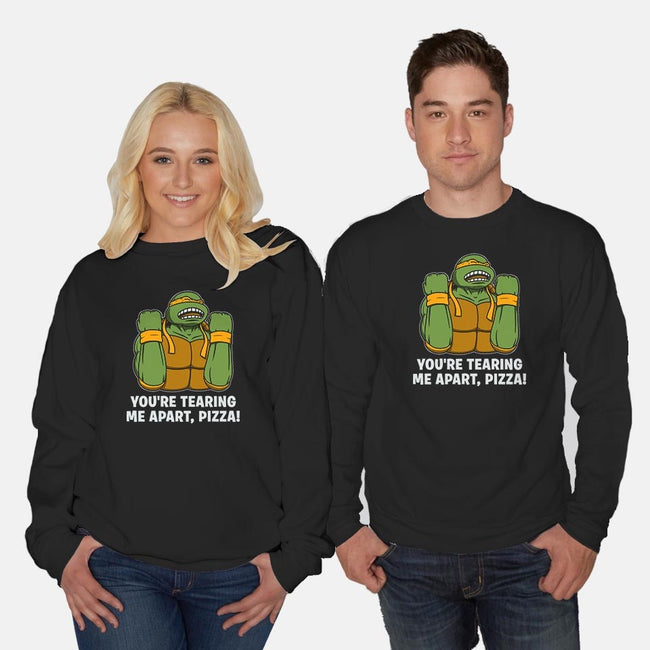 Why Pizza, Why!!!-unisex crew neck sweatshirt-pigboom