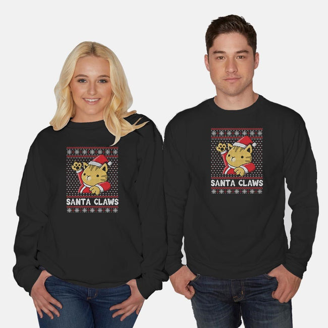 Kitty Claws-unisex crew neck sweatshirt-NemiMakeit
